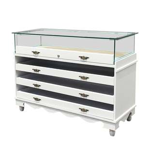 珠宝展示柜饰品柜台玉器玻璃柜奢侈品展柜烤漆手串柜欧式首饰柜子