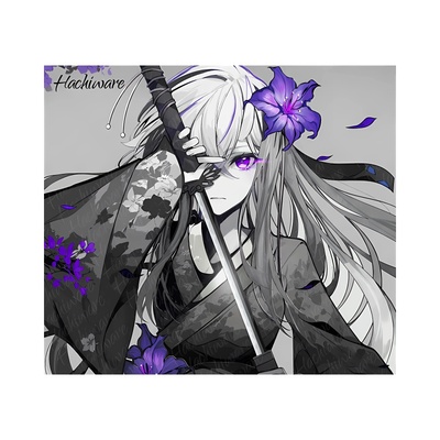 Hachiware花刃v2动漫玻璃鼠标垫