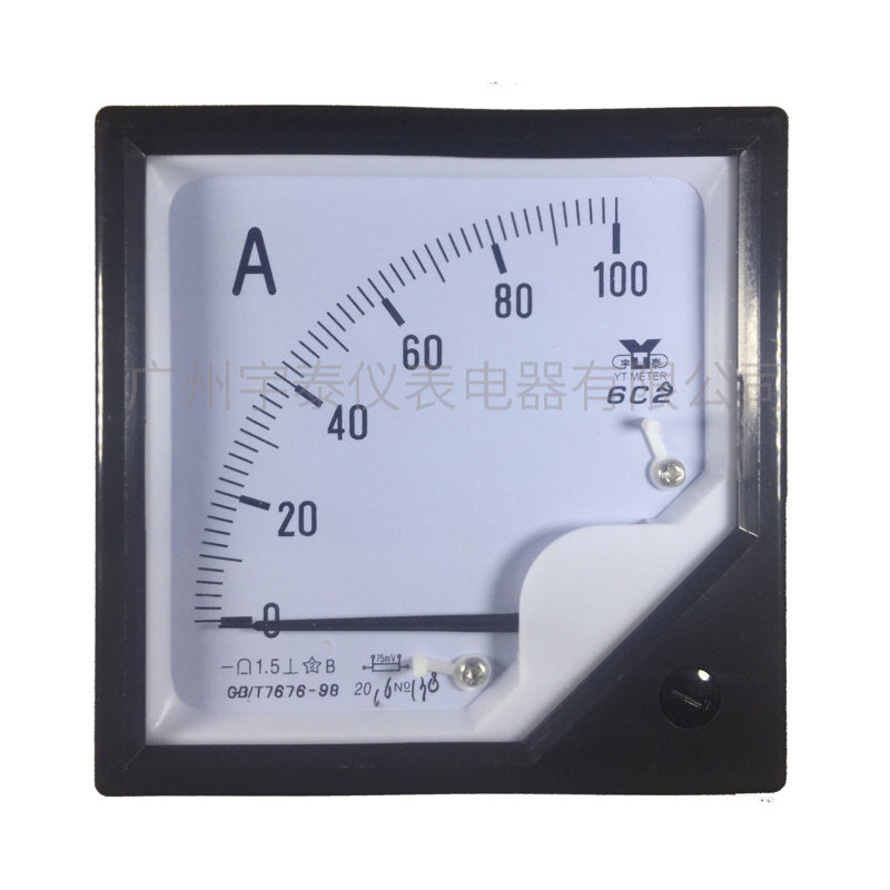 6C2直流电流表30a 50a 100a 300a分流器75mv直流指针表头分流宇泰