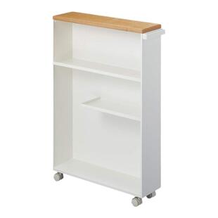 【日本直邮】YAMAZAKI大约W13XD47.5XH68cm塔 马桶存储白色4306