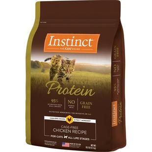 Instinct天然百利猫粮高蛋白猫粮美毛全价主粮无谷鸡肉鲜肉进口粮