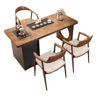 阳台小型茶桌实木茶台烧水壶一全自动2025新款高端茶几客厅家用