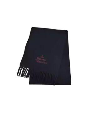【自营】Vivienne Westwood品牌徽标绒线围巾81030007 W00Q7 AAB