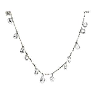 OKTO饰品【雨落旷野系列】抽拉雨滴叠戴银项链设计感轻奢小众配饰