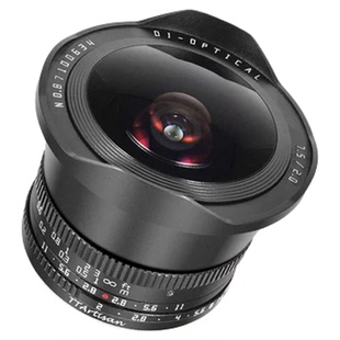 铭匠光学7.5mm f2广角鱼眼镜头适用索尼E口松下M43尼康z佳能富士X