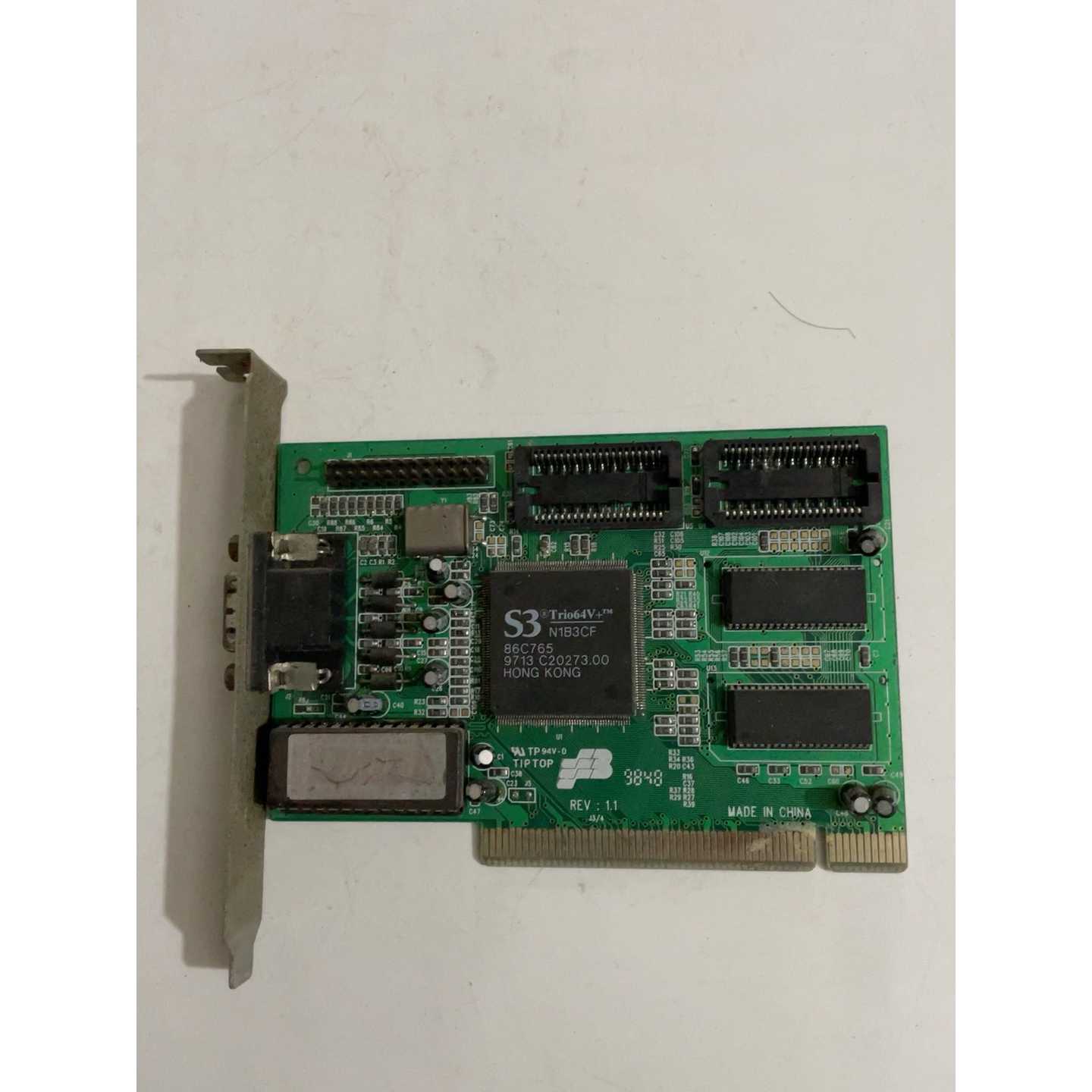 议价工控机显卡PCI显卡S3Trio64VN1B3CF可维修