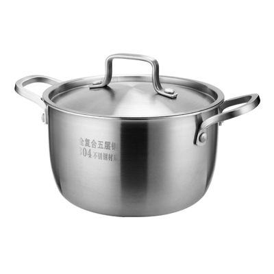 304不锈钢加厚电磁炉通用汤锅