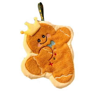 可爱圣诞树擦手巾挂式家用卫生间吸水速干毛巾洗手手帕厨房搽抹布