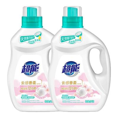 超能洗衣液云感香柔强力去渍持久留香72小时家用去污柔软低泡洁净