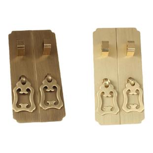 新中式橱柜门拉手老式明清古典书柜子全铜把手窗户鞋柜复古铜拉手