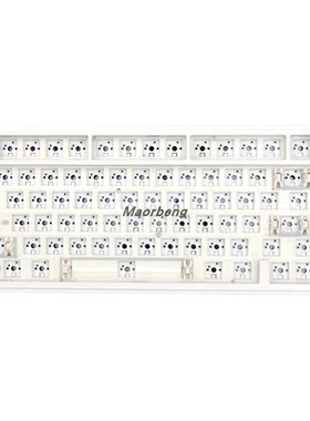 猫尔本客制化机械键盘套件75/80/98/108配列热拔插下灯位键盘套件