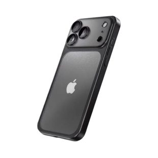 iPhone 17 Pro Max手机壳 透明磨砂新款 全包防摔 苹果17/17Pro手机套 AI灵动按键 银边手机壳