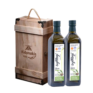 施洛奇希腊进口PDO特级初榨橄榄油750*2瓶年货礼盒食用油公司送礼