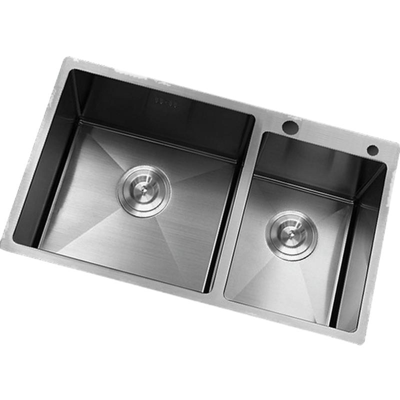 VIBORG/域堡加厚不锈钢手工水槽
