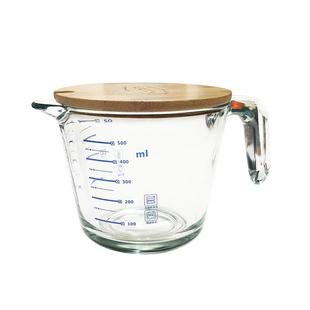 锐普顿刻度牛奶玻璃杯子微波炉可加热儿童早餐杯家用打蛋玻璃量杯