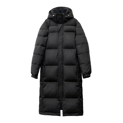 超长款过膝中戏羽绒服女艺考校服