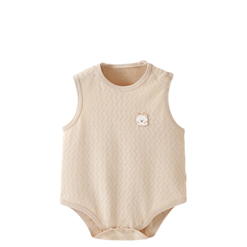 婴儿包屁衣夏季薄款婴幼儿宝宝内搭爬服睡衣按扣外穿居家服空调服