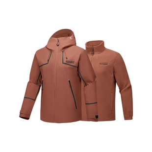 【梁朝伟同款】斯凯奇魔方冲锋衣2.0|冬季加绒男三合一冲锋衣外套