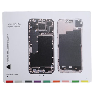 适用苹果手机维修 iPhone 12 13 14 15pm磁性螺丝定位记忆垫全套