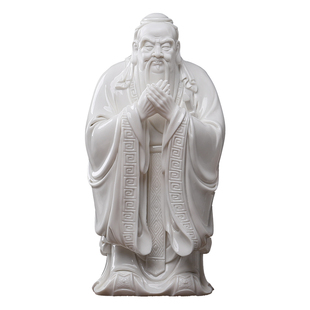 戴玉堂孔子像孔夫子家居工艺品桌面办公室装饰品陶瓷摆件送老师