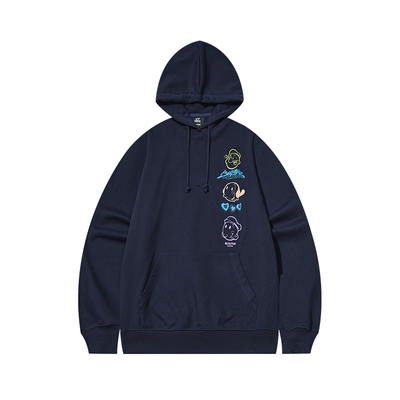 【大力水手联名】BEASTER重磅面料印花连帽卫衣美式休闲新款上衣