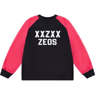 XXZXX薄款撞色刺绣卫衣男女潮牌童装亲子装 2025年秋季新款 2305