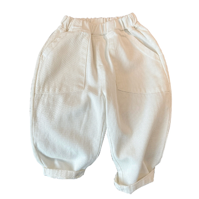 西恩朵长裤梭织水洗休闲裤奶奶裤