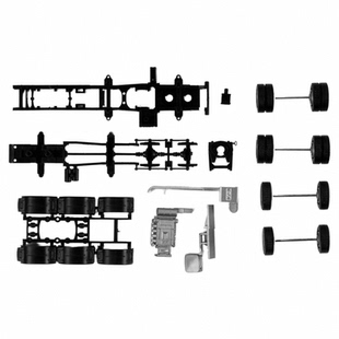 Herpa拼装卡车 1:87 083157 MAN TGX 680 四轴底盘 含2套