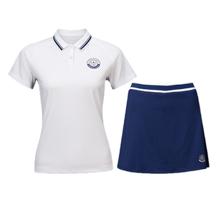 kawasaki/川崎羽毛球服复古学院风运动网球短袖短裙透气速干亲肤