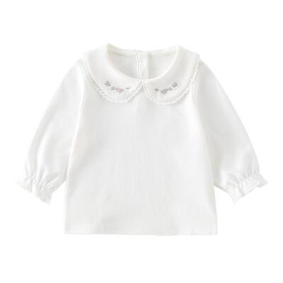 贝肽斯女童衬衫100%精梳棉秋季