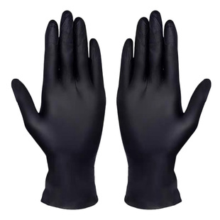 黑色丁腈手套加厚一次性手套食品级高弹维修机修手套防油防水耐用