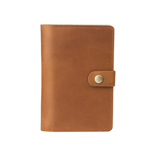 头层疯马牛皮复古真皮护照本夹记事本套旅行出差带笔本子收纳卡夹