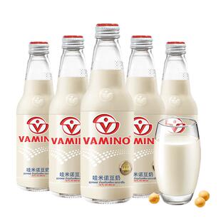 VAMINO哇米诺原味豆奶300ml*6瓶泰国植物奶豆浆玻璃瓶早餐饮品