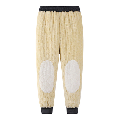 东北旅游冬季棉裤男外穿仿羊羔绒加绒加厚特厚中老年休闲保暖长裤