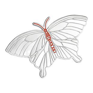 高级感Twilly银色蝴蝶丝巾扣环披风骏马百搭披肩扣配饰方巾打结扣