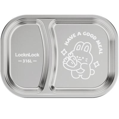 乐扣乐扣316L不锈钢儿童餐盘