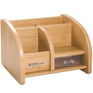 木质笔筒收纳盒学生桌面轻奢男孩大容量超高颜值ins风创意多功能高中生中国无印简约放笔的笔桶文具置物架