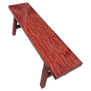 巴花红塔利实木条凳花梨凳子红木条凳餐桌凳子红檀大板配件长板凳