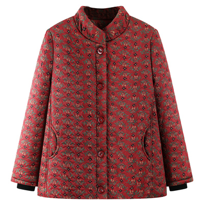 奶奶冬装棉衣新款外套中老年人加绒加厚棉袄女妈妈装冬季老人保暖