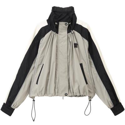 REVAN芮范2023秋季新品设计师款复古运动风撞色外套RN70105290