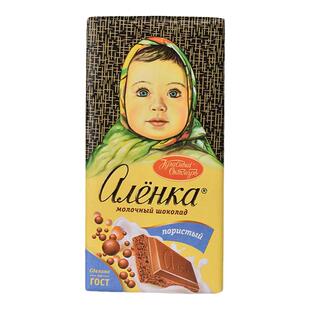 爱莲巧俄罗斯国家馆进口巧克力牛奶果仁夹心休闲零食