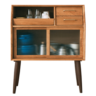 浮生记/餐边柜 北欧樱桃木实木收纳柜白橡木简约设计储物柜茶水柜