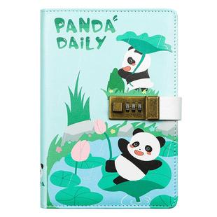 萌趣儿童密码本小学生田字格日记本带锁笔记本生日礼物高颜值本子男生密码锁记事本加厚文具创意可爱手账本