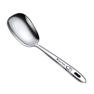 316不锈钢分餐勺子大号家用大饭勺长柄汤勺漏勺酒店专用公用勺