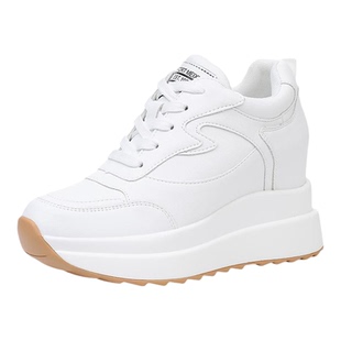 内增高女鞋2026爆款新款超火秀气10公分小个子休闲小白鞋春秋单鞋