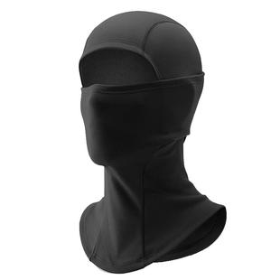 骑行头盔摩托车头套内衬冰丝全脸面罩春夏季户外防风围脖男女黑