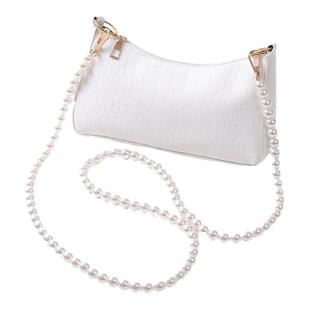 1.2串珠白珍珠链条包包带子女斜挎肩带单买手机链小蜜蜂替换带子