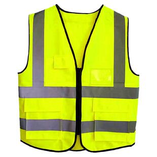反光马甲网眼背心加大荧光黄安全服工地道路施工义工广告定制男款