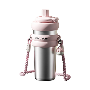 吨吨保温杯女生高颜值2025新款巨无霸吸管水杯大容量冰霸杯子陶瓷