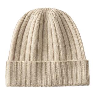 儿童款!100%纯山羊绒帽子男童女童多色包头保暖护耳针织护耳帽